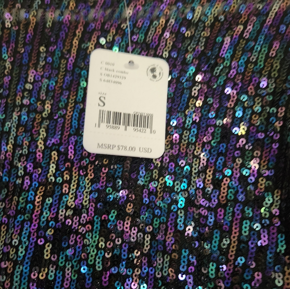 NWT S Free People Gold Rush Intimately ,Black, - Picture 4 of 5